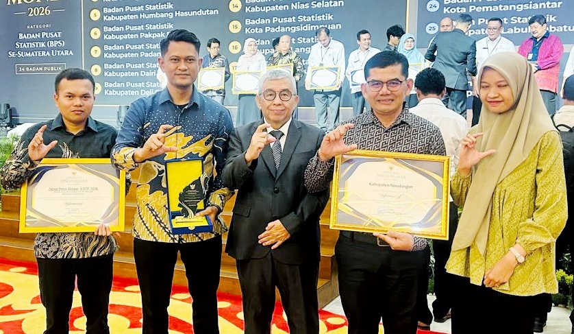 Pemkab Simalungun Kembali Raih Penghargaan Kategori Badan Publik Informatif Tahun 2026