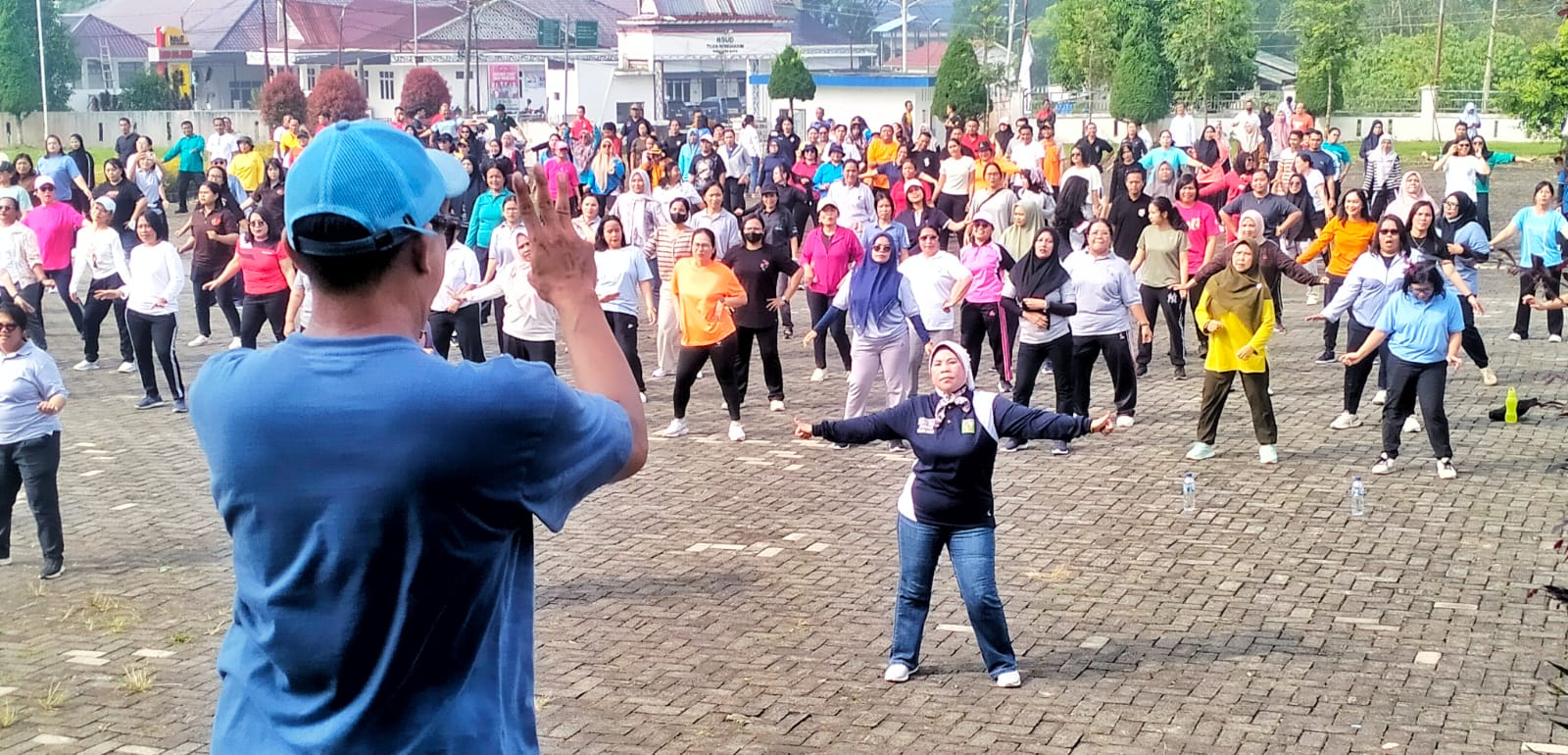 Tingkatkan Kebugaran Jasmani, ASN Pemkab Simalungun Gelar Senam Pagi Bersama