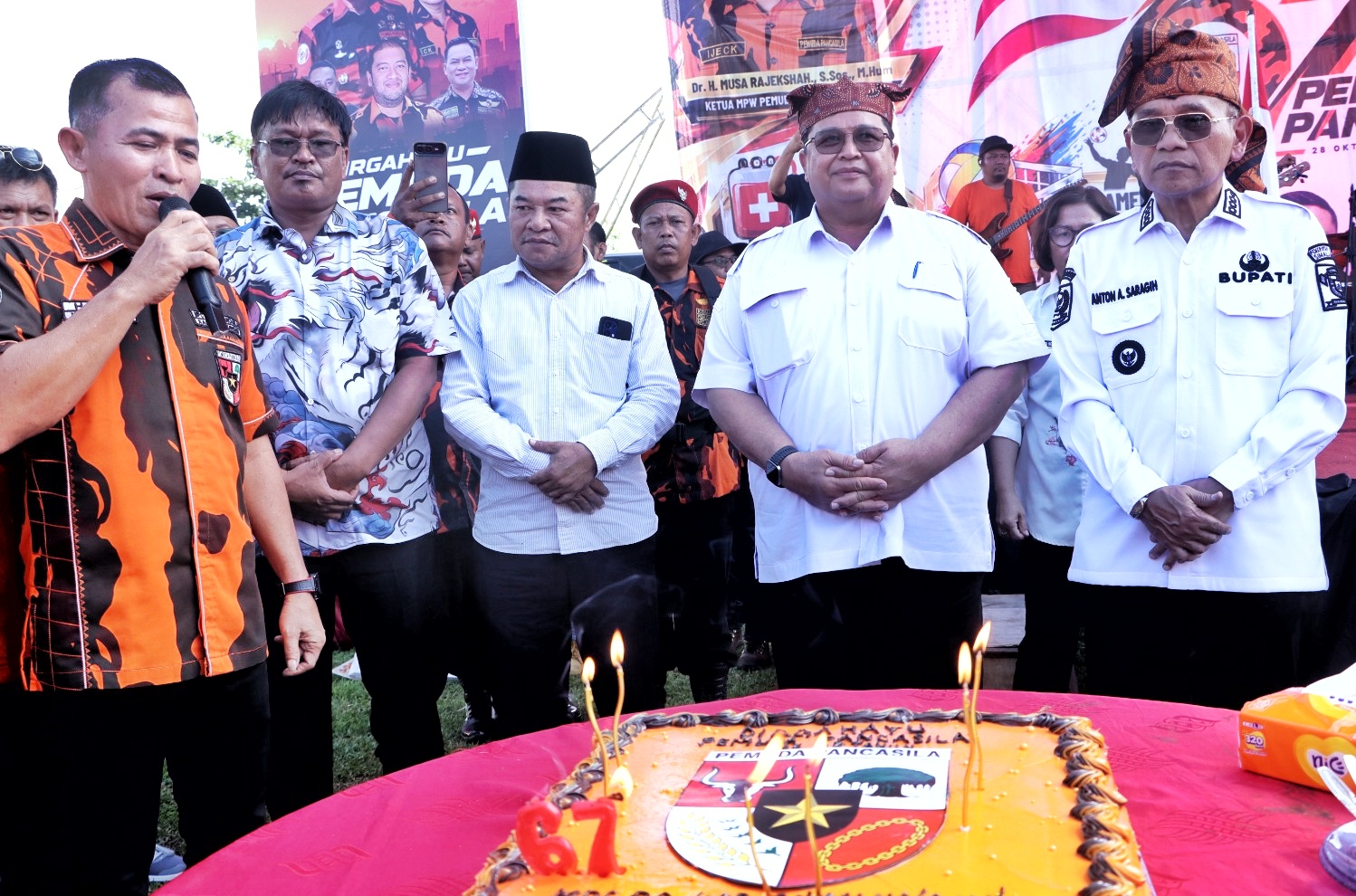 Hadiri HUT Pemuda Pancasila ke-67, Bupati Simalungun Ajak Pemuda Perkuat Persatuan dan Jaga Kamtibmas