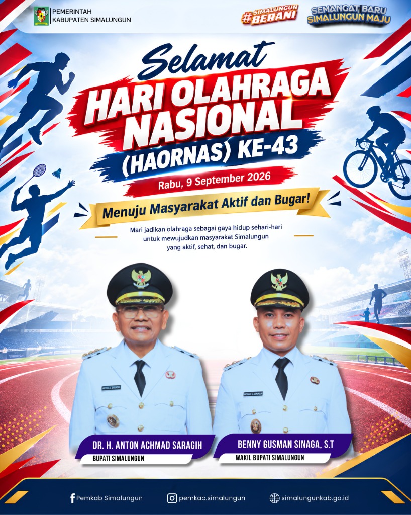 Selamat Hari Olahraga Nasional (HAORNAS) Ke-43 - 9 September 2026