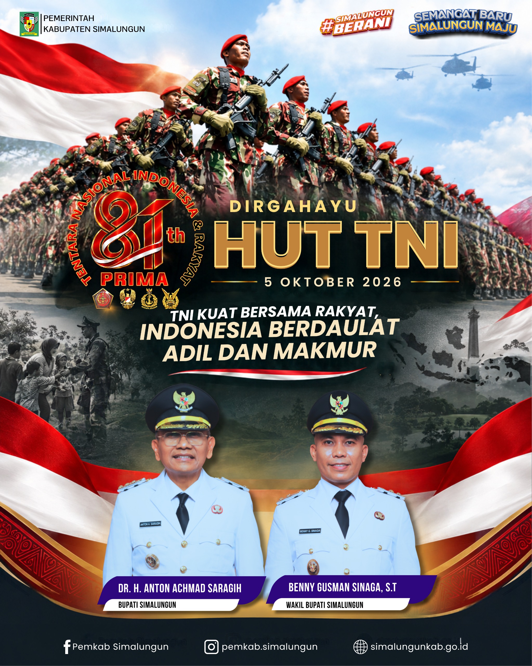 Dirgahayu HUT TNI