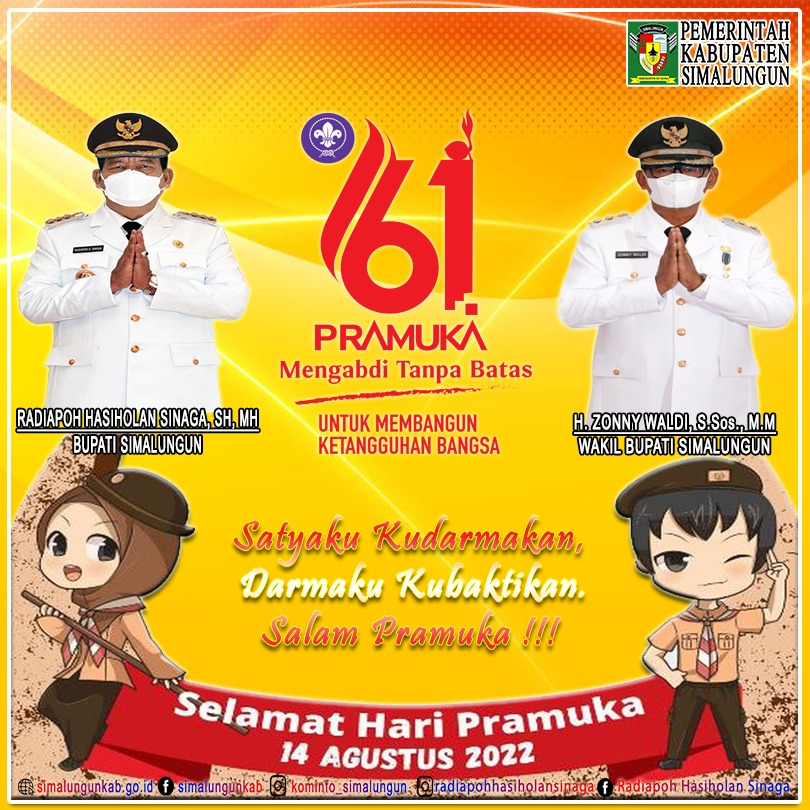 Pemerintah Kabupaten Simalungun Mengucapkan, Selamat Memperingati Hari 